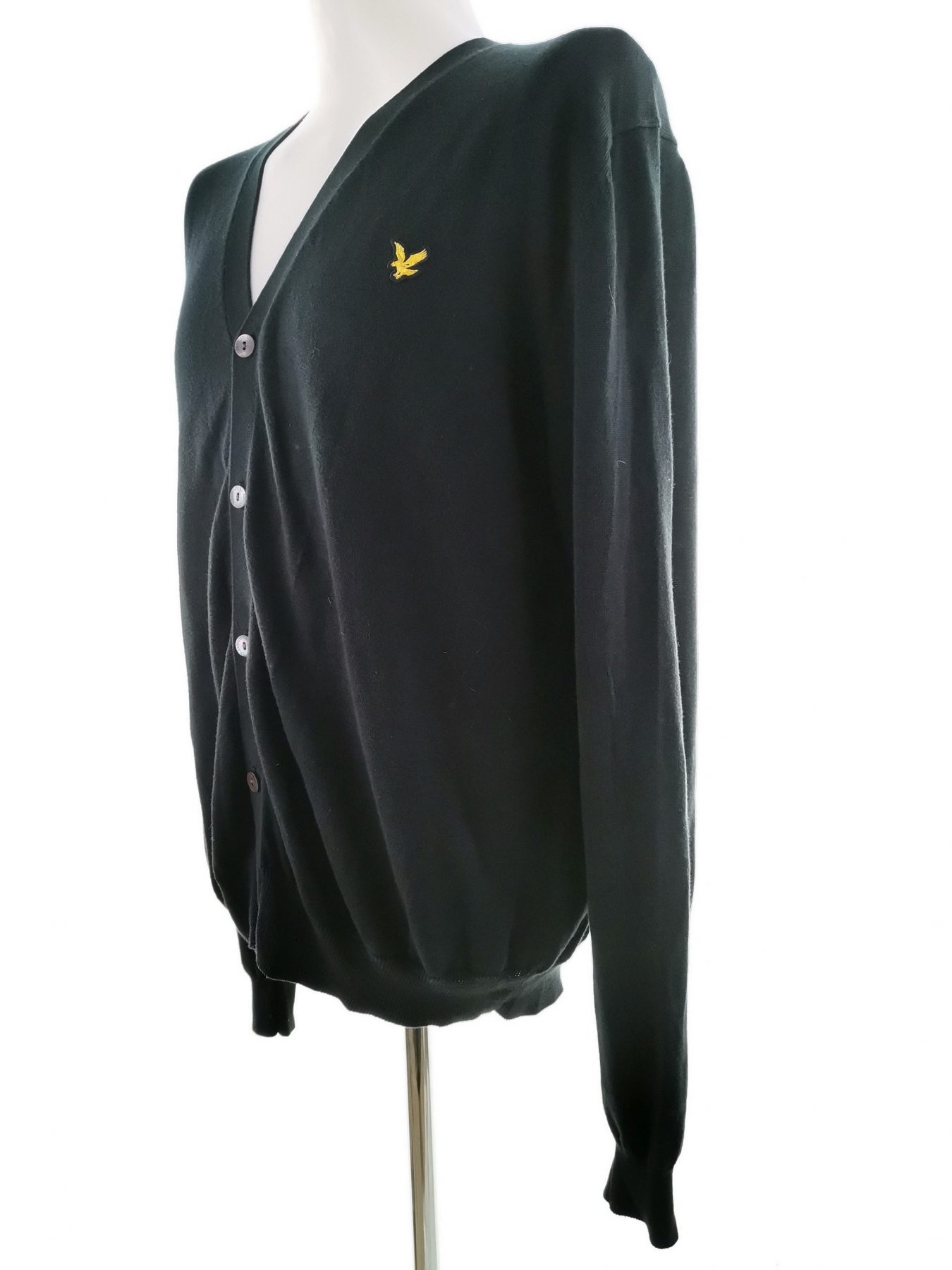 Lyle & Scott Stl XL Färg Svart Herr Kardigan Långärmad Material Bomull 100%