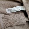 Zara Stl S Färg Beige V-ringning Tröja Långärmad Material Bomull Finstickat