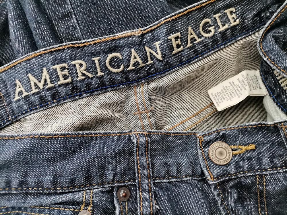 American Eagle Stl W30 L34 Färg Blå Material Bomull 100%