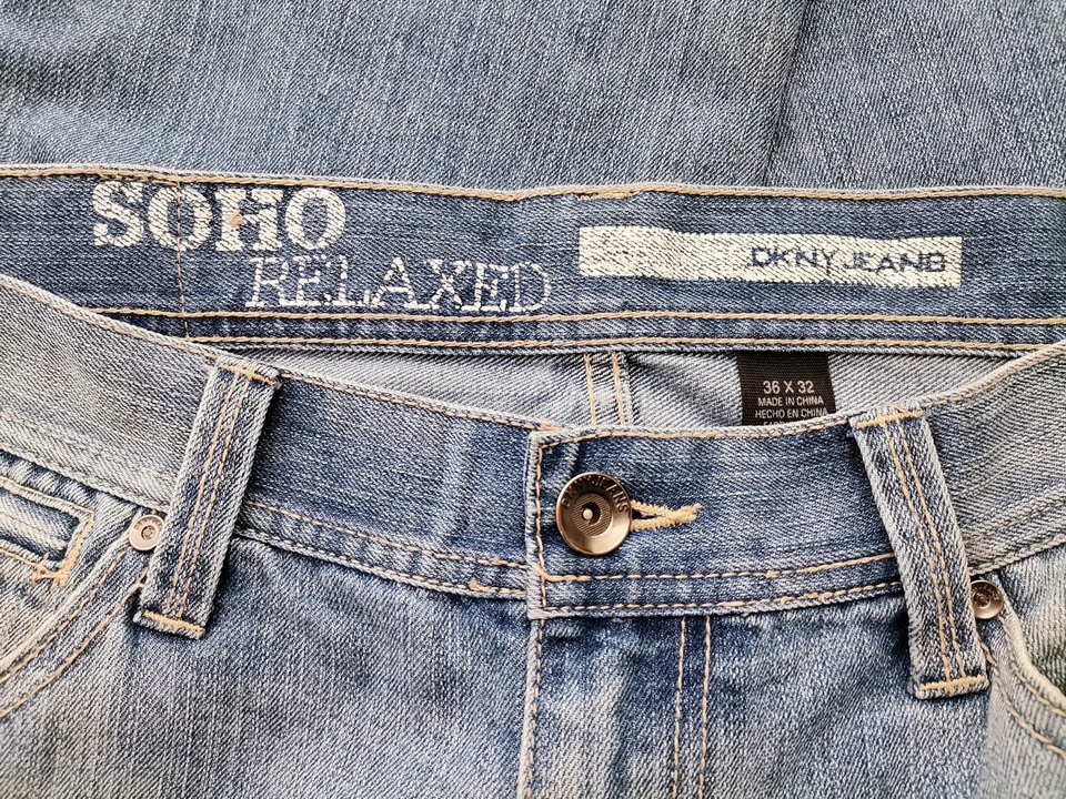 Dkny Jeans Stl W36 L32 Färg Blå Material Bomull