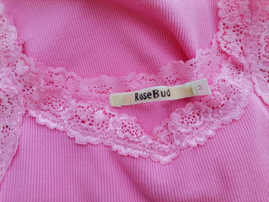 Rosebud Stl M Färg Rosa Rund urringning Blus Ärmlös Material Bomull 100%