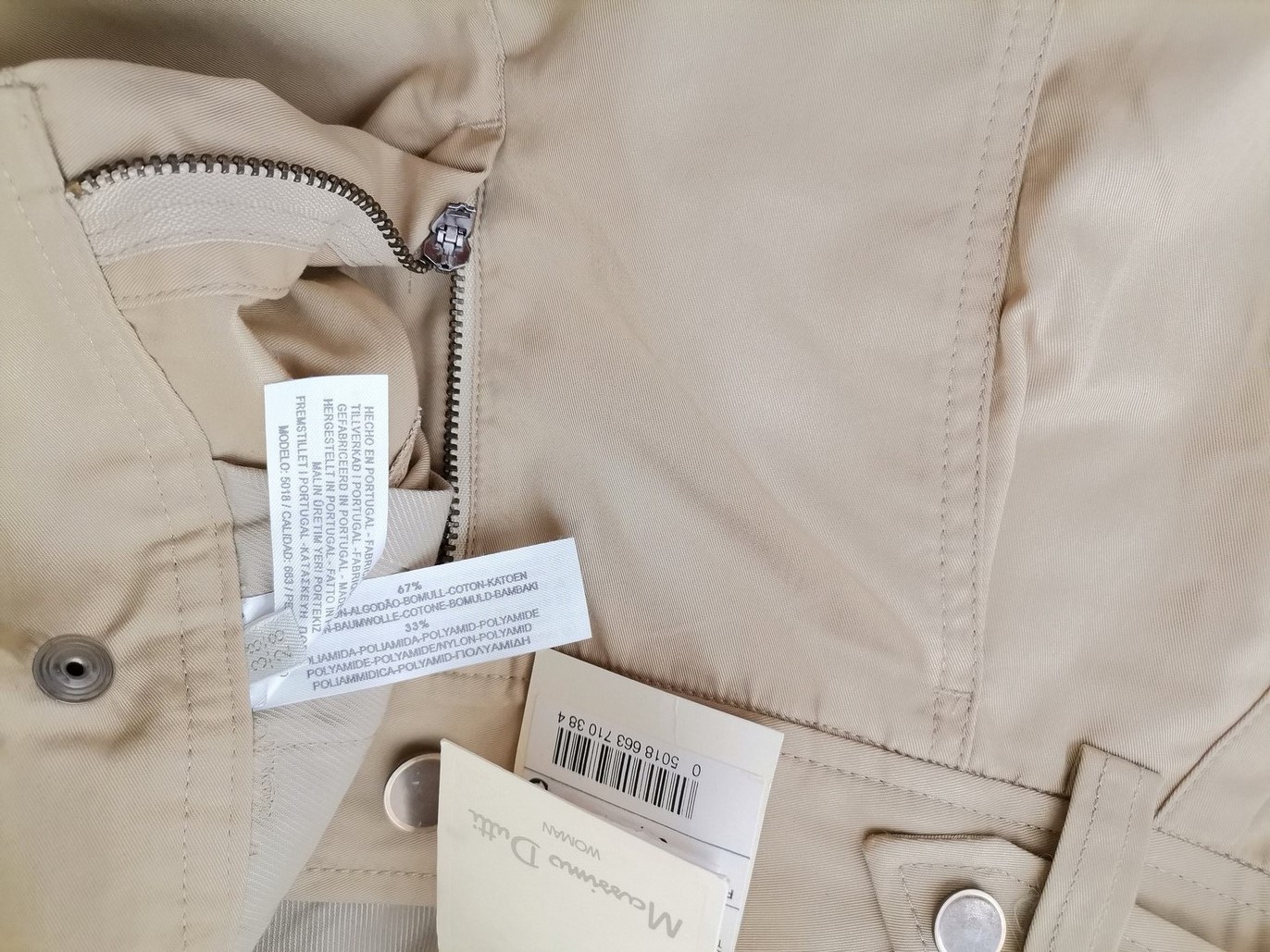 Massimo dutti Stl 38 Färg Beige Material Bomull