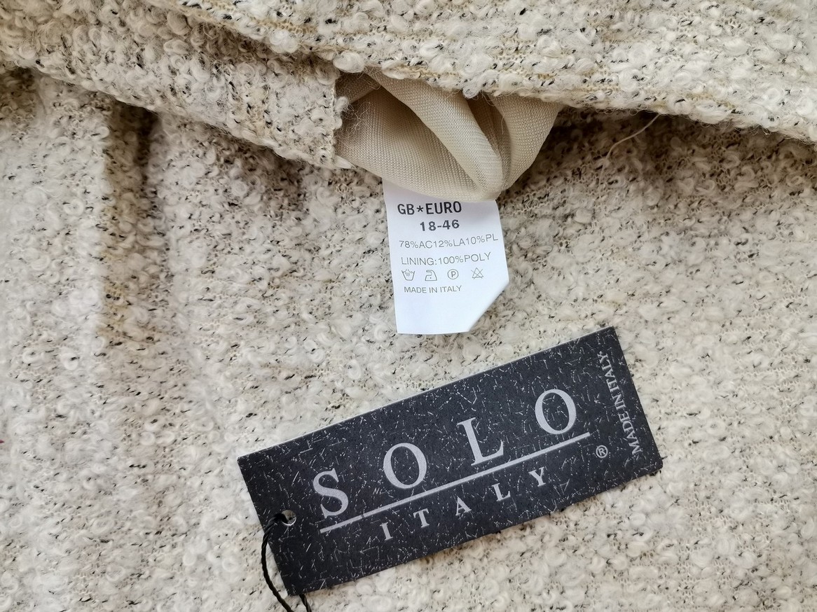 Solo Italia Stl 18 (46) Färg Beige Maxikjol Kjol Lång Material Akryl