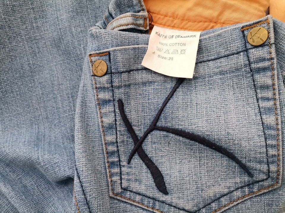 Kaffe Stl 28 Färg Blå Jeans Material Bomull 100%