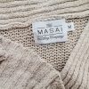 The Masai Stl M Färg Beige V-ringning Lång tröja-tunika Kortärmad Material Siden Grovstickat