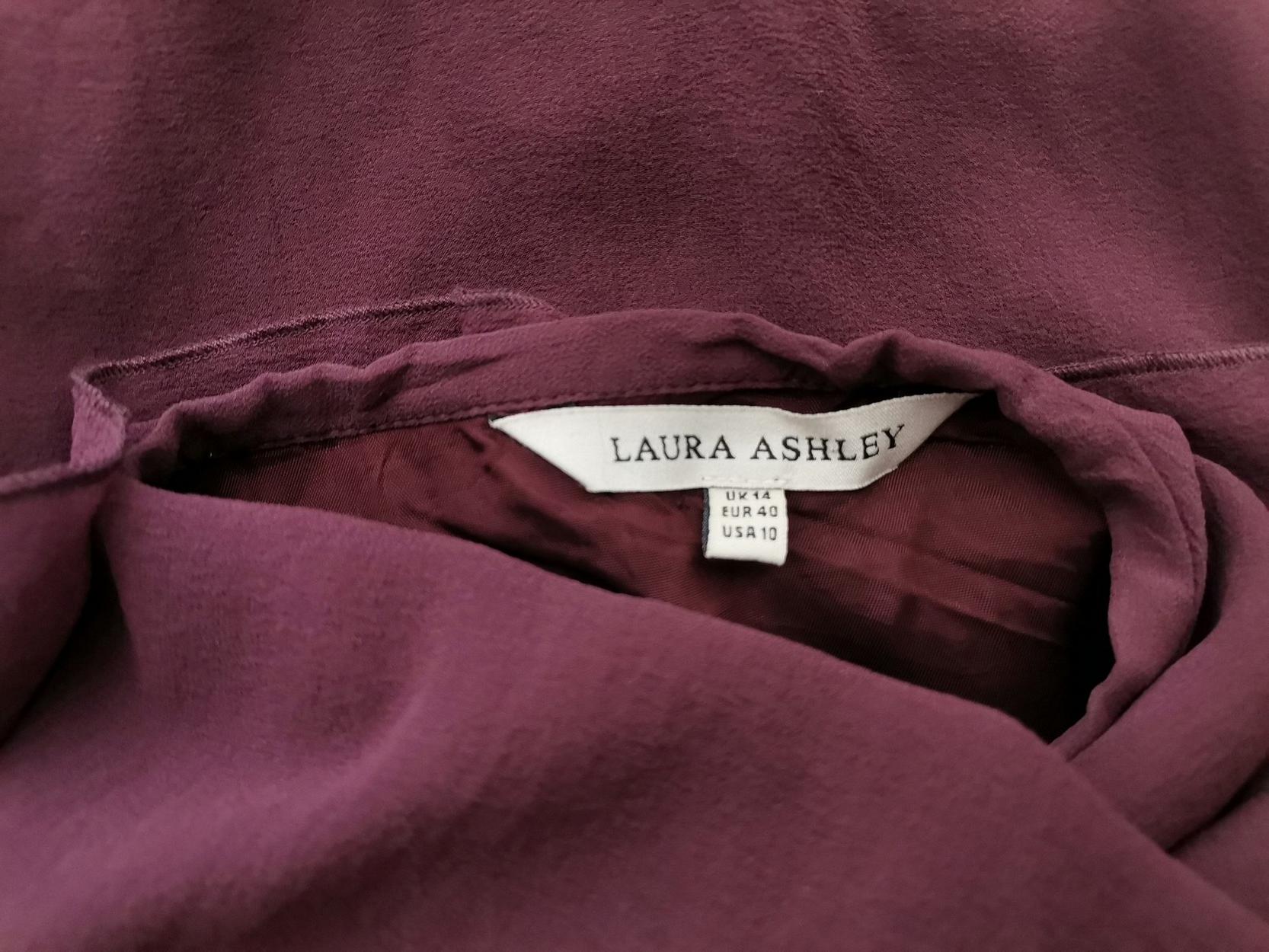 Laura ashley Stl 14 (40) Utställd kjol Midi Material Siden 100%