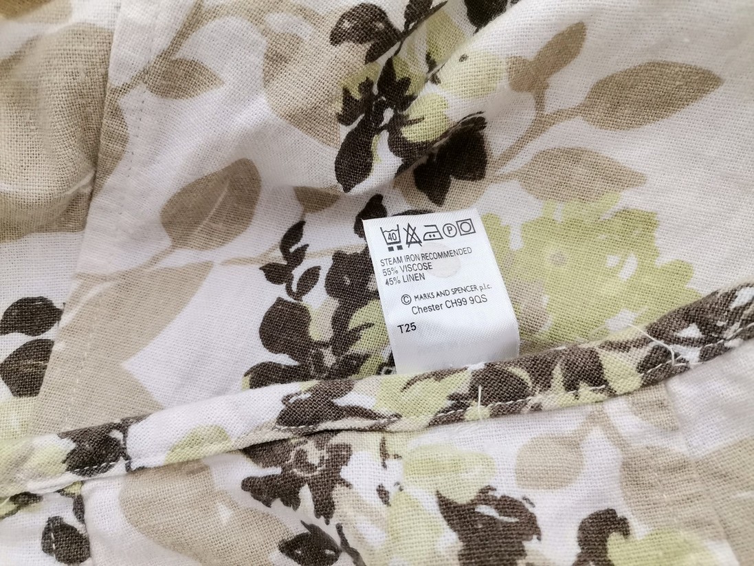 Marks&spencer Stl 18 (46) Färg Brun Maxikjol Kjol Lång Material Viskos