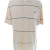 Fred Perry Stl L Färg Beige Ränder Krage Herr Polo Kortärmad Material Bomull 100%