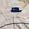 Fred Perry Stl L Färg Beige Ränder Krage Herr Polo Kortärmad Material Bomull 100%