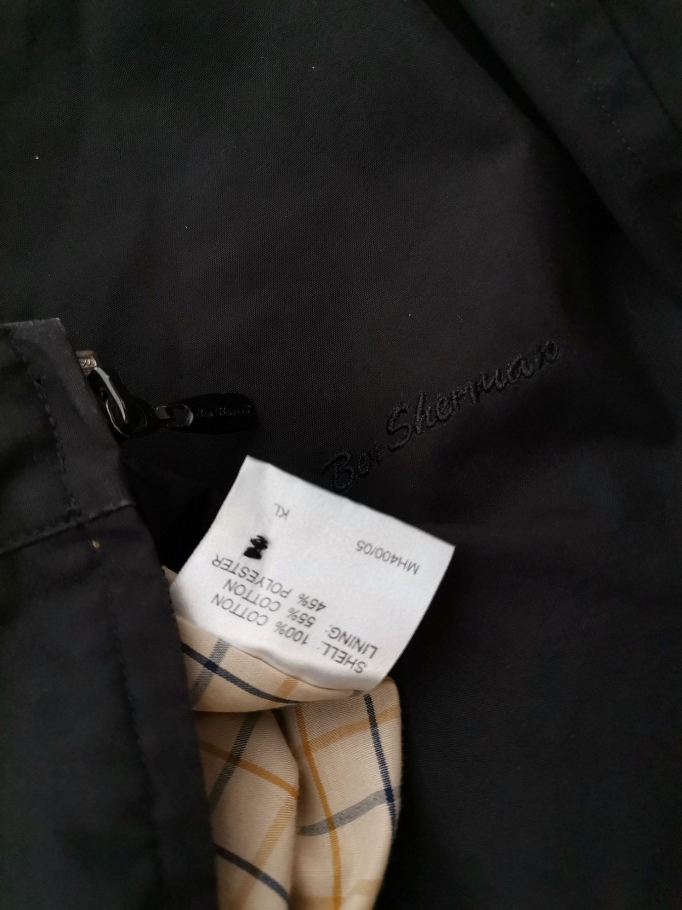 BEN SHERMAN Stl 2 (M) Färg Svart Herr Jacka Långärmad Material Bomull 100%