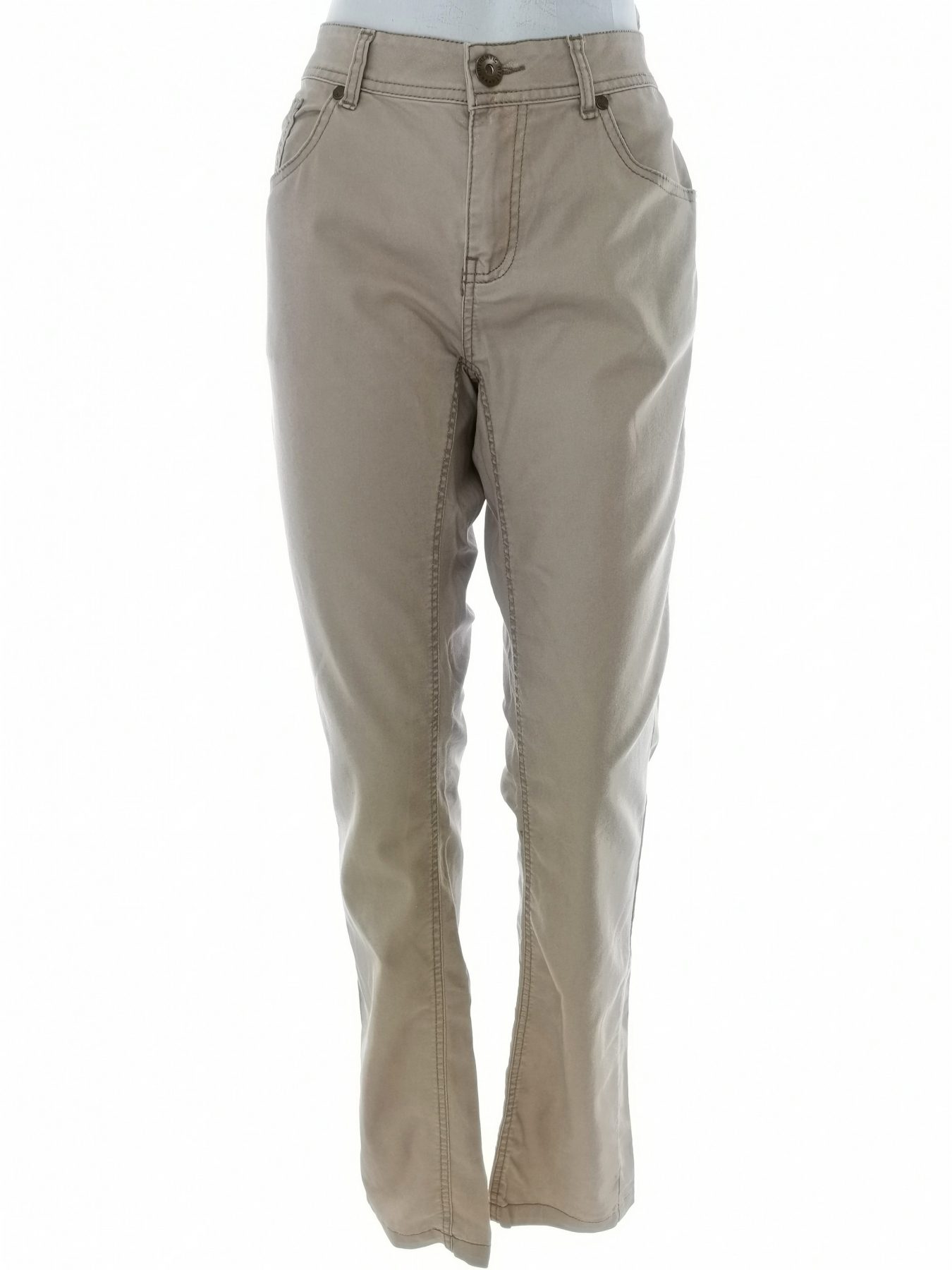 Milla Stl 42 Färg Beige Casual Byxor Material Bomull