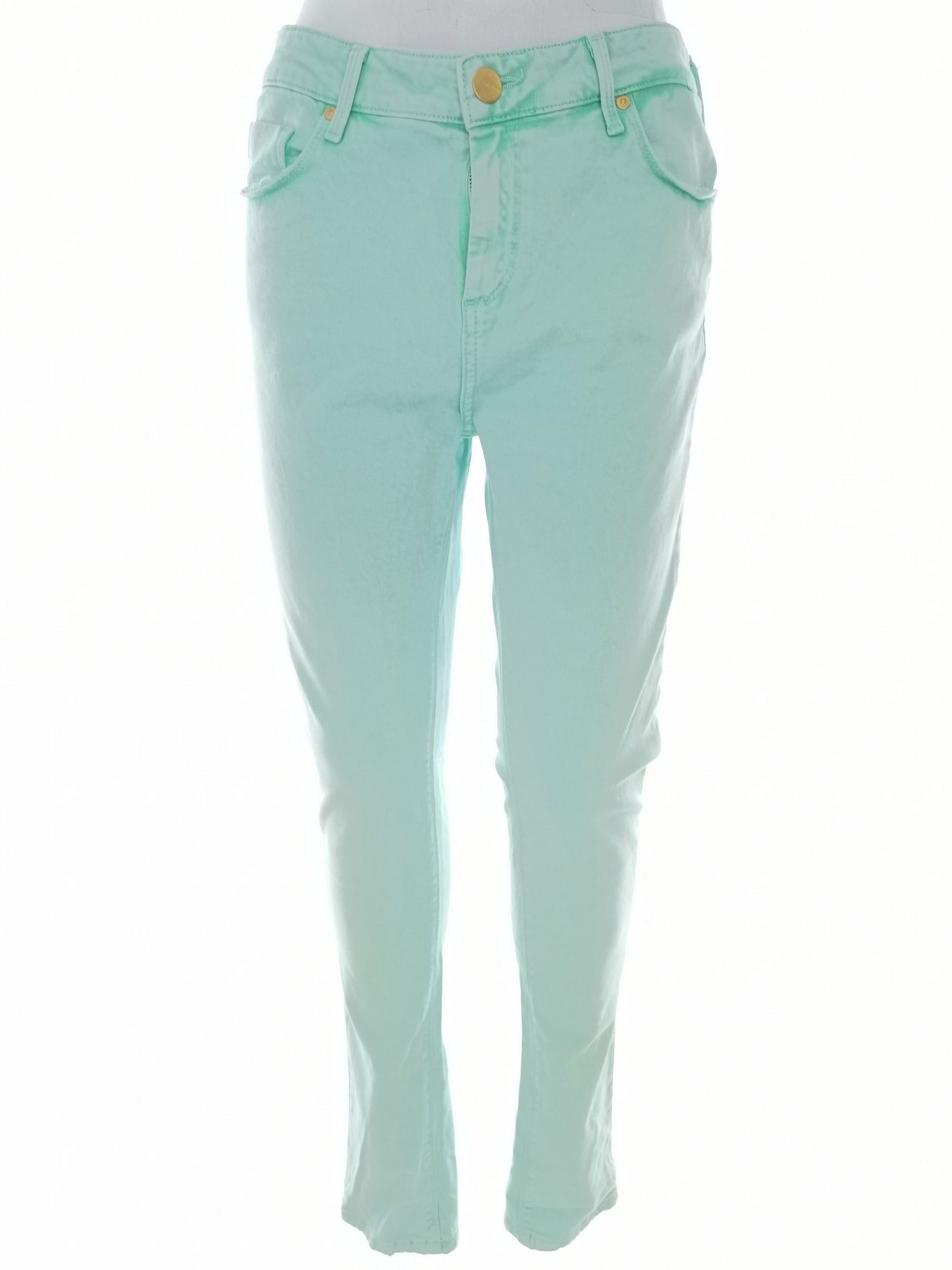 Topshop Stl W32 L30 Färg Mintgrön Jeans Material Bomull