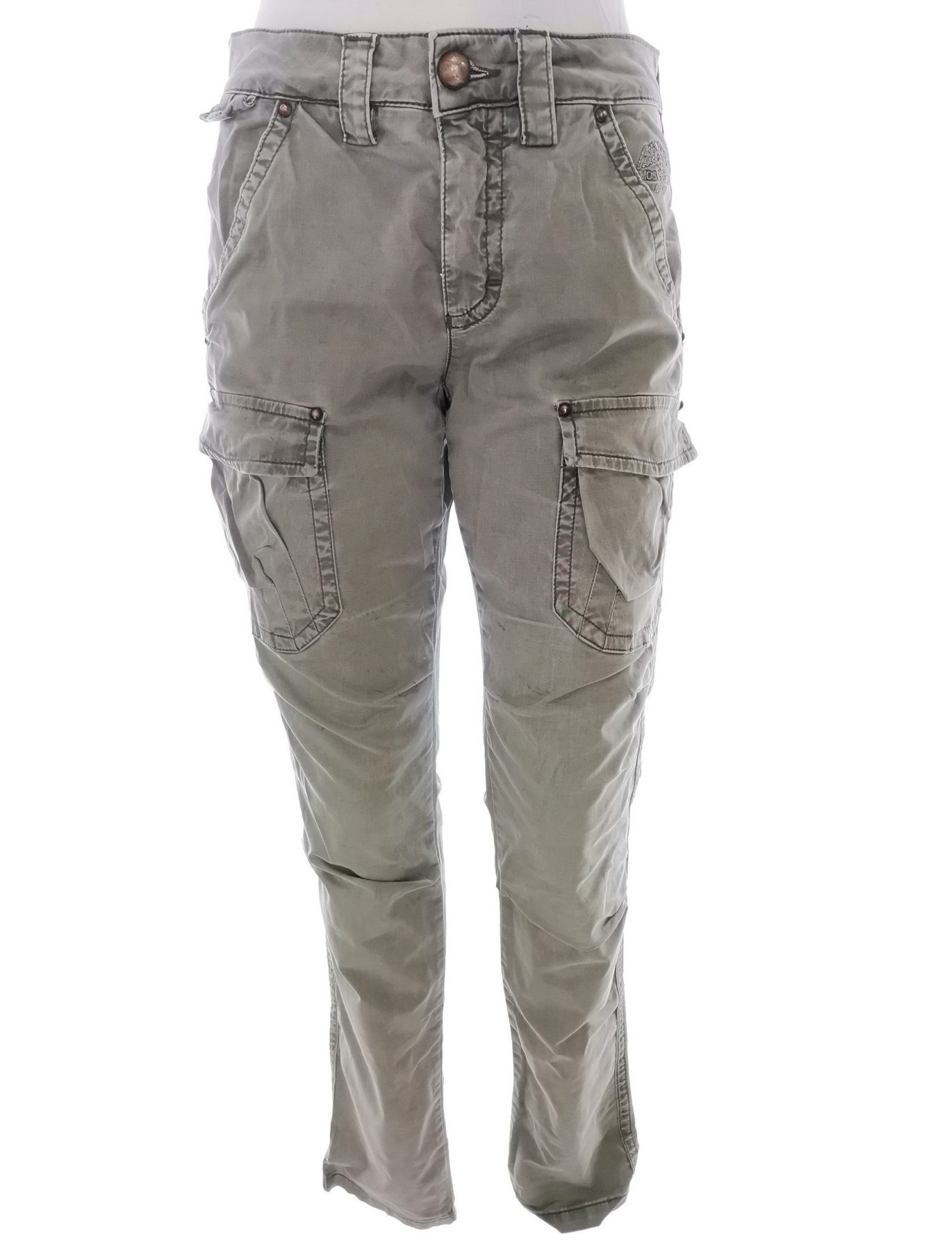 Mos Mosh Stl 36 Färg Khaki Jeans Material Bomull