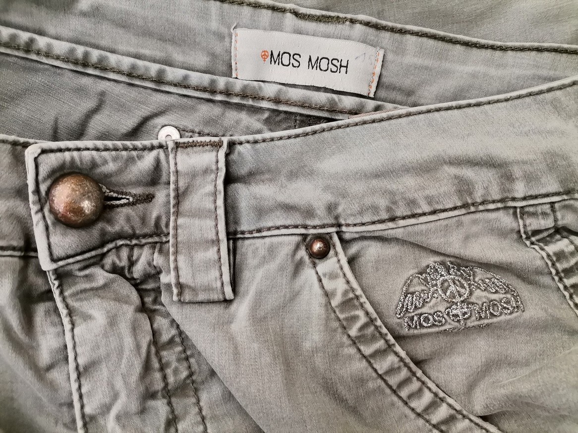 Mos Mosh Stl 36 Färg Khaki Jeans Material Bomull