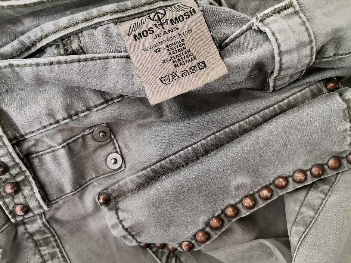 Mos Mosh Stl 36 Färg Khaki Jeans Material Bomull