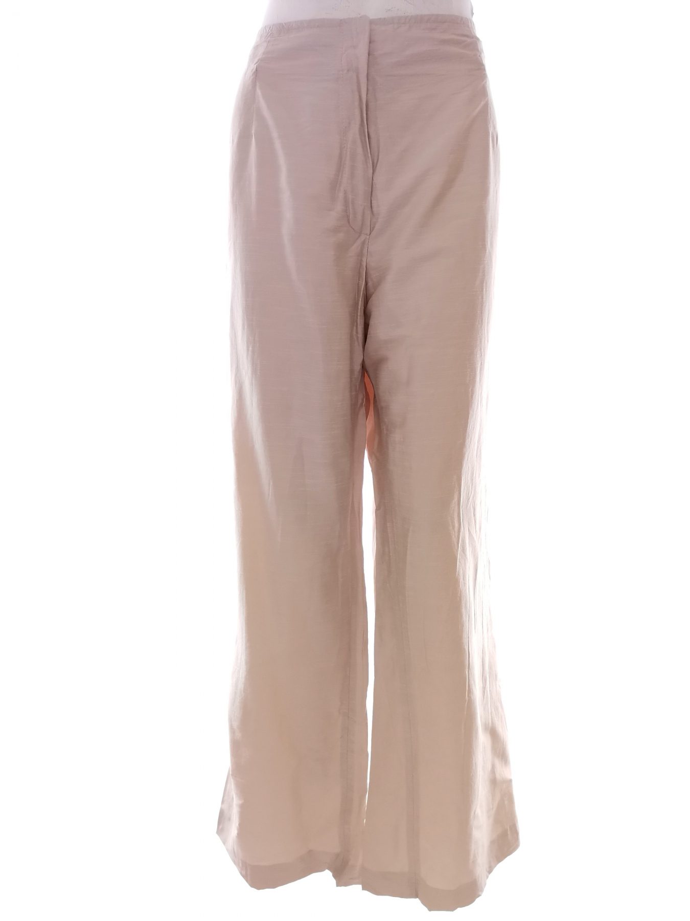 Ulla Popken Stl 52 Färg Beige Casual Byxor Material Viskos