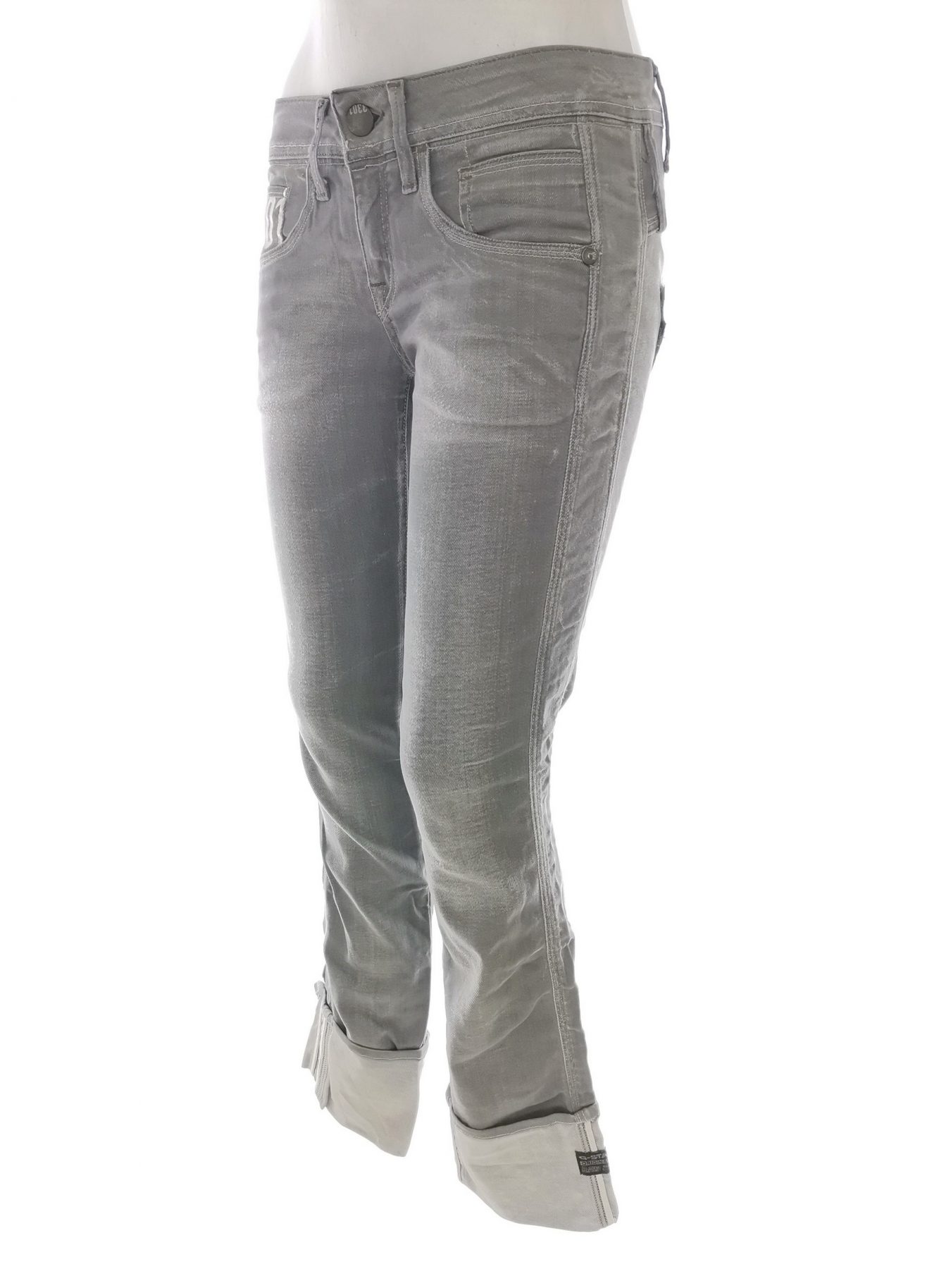 G-Star Raw Stl W27 L32 Färg Grå Jeans Material Bomull