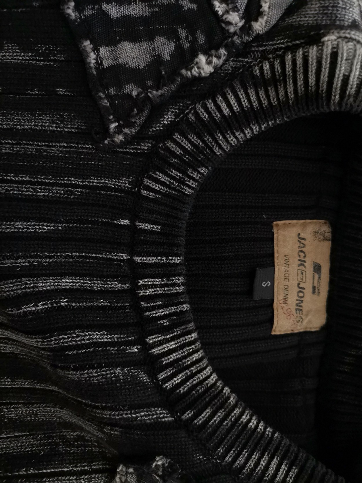 Jack & jones Stl S Färg Grå Herr Tröja Långärmad Material Bomull 100%