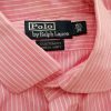 Polo Ralph Lauren Stl 15.5 (39) Färg Rosa Ränder Krage Herr Skjorta, elegant Långärmad Material Bomull 100%