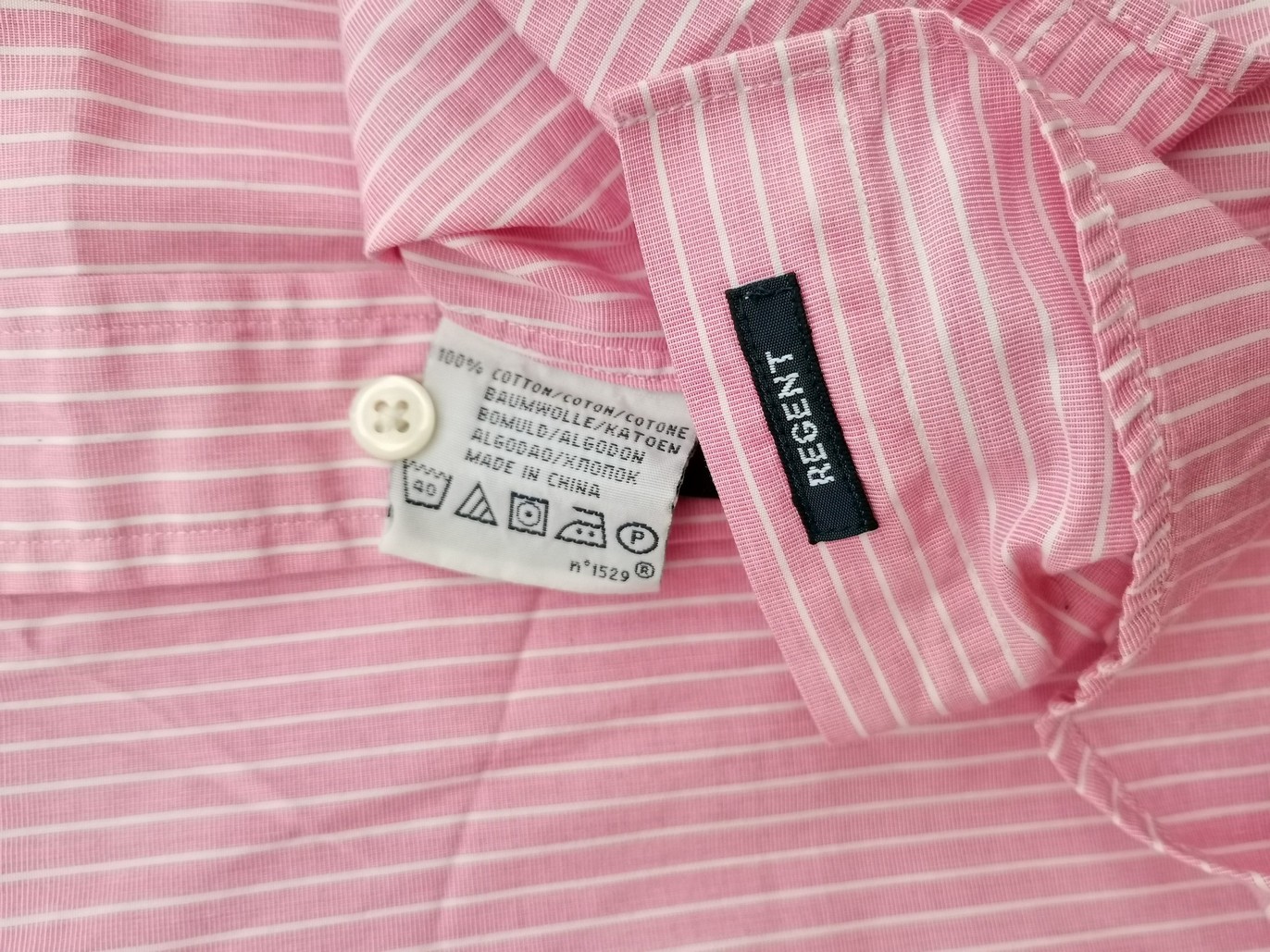 Polo Ralph Lauren Stl 15.5 (39) Färg Rosa Ränder Krage Herr Skjorta, elegant Långärmad Material Bomull 100%