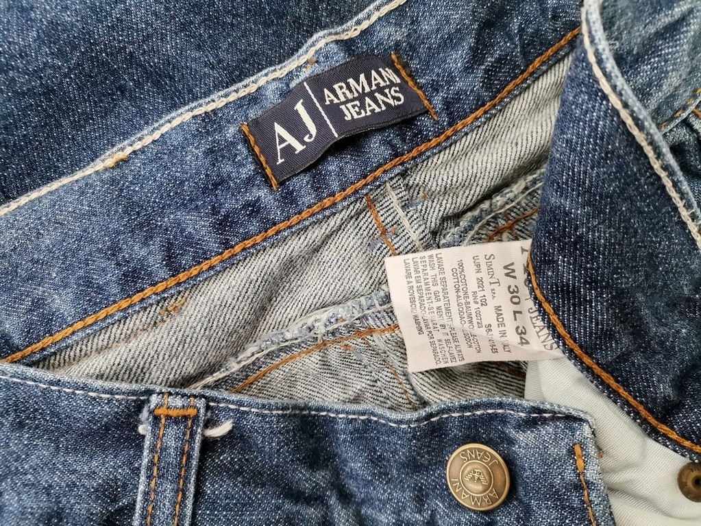 AJ ARMANI JEANS Stl W30 L34 Färg Blå Material Bomull 100%