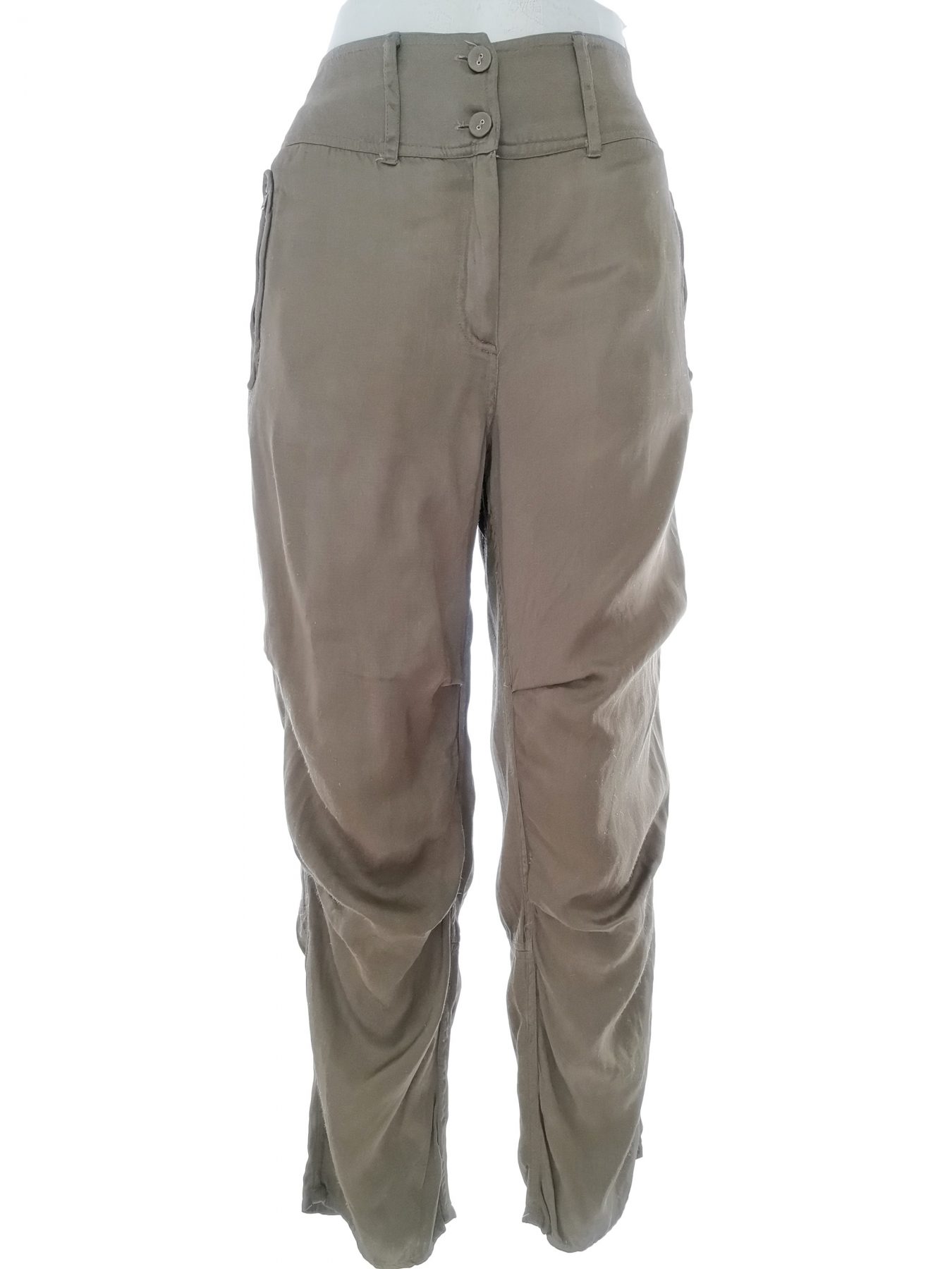 The Masai Stl M Färg Khaki Casual Byxor Material Viskos