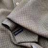 Pierre Cardin Stl M Färg Khaki Rutigt Krage Herr skjorta, casual Långärmad