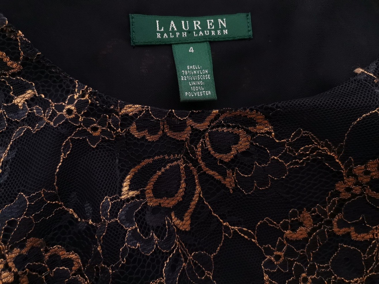 Lauren ralph lauren Stl 4 (42) Färg Svart Rund urringning Blus Ärmlös