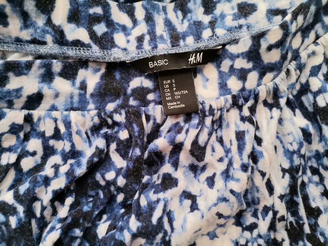 H&m Stl S Färg Blå Maxikjol Kjol Lång Material Viskos 100%