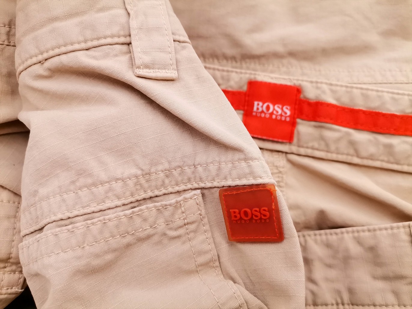 Hugo Boss Stl 48 Färg Beige Material Bomull 100%