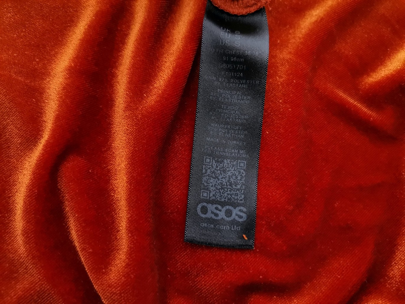 ASOS Stl S Färg Orange Rund hals Blus Kortärmad