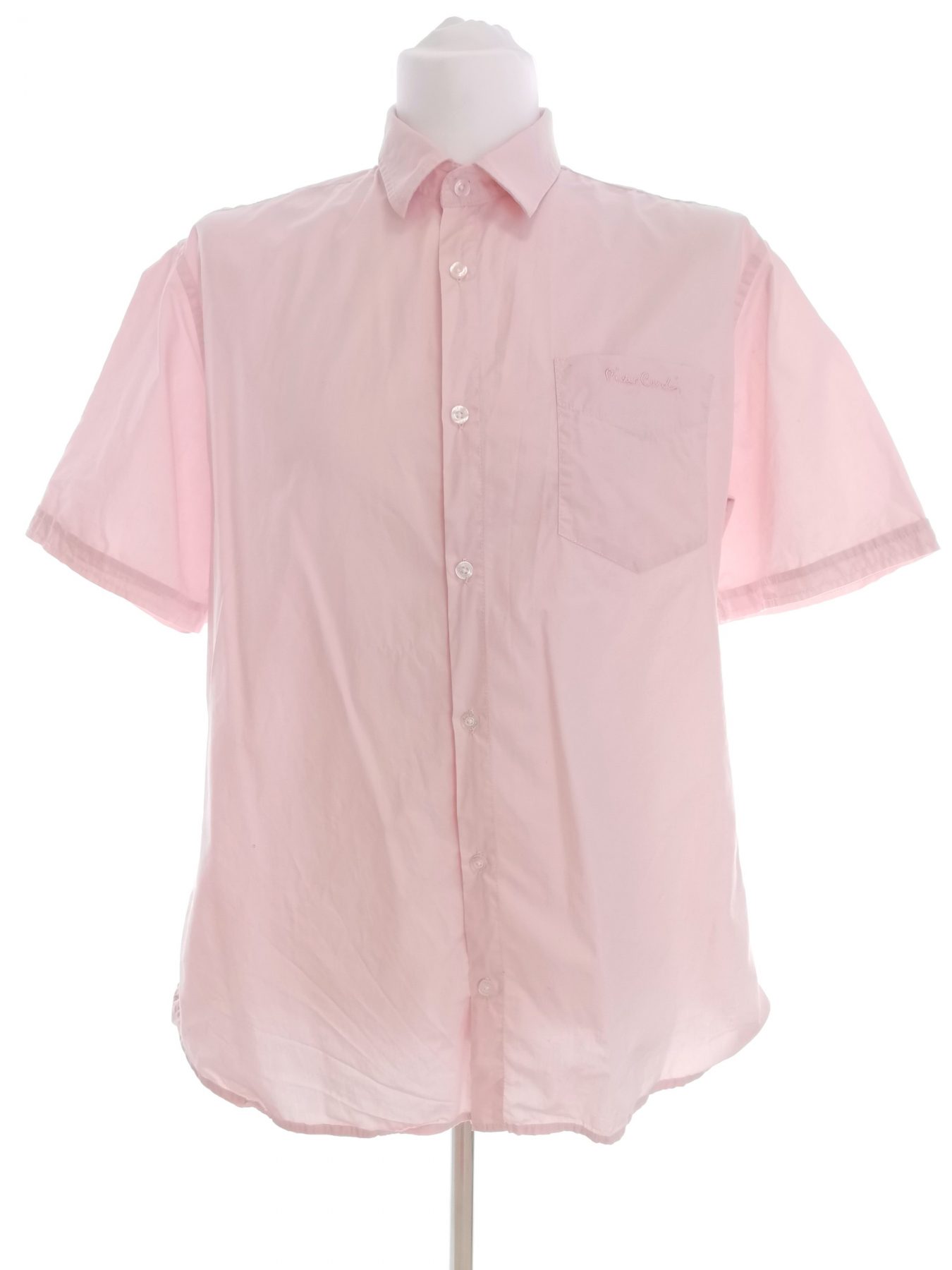 Pierre Cardin Stl XXL Färg Rosa Krage Herr skjorta, casual Kortärmad Material Bomull 100%