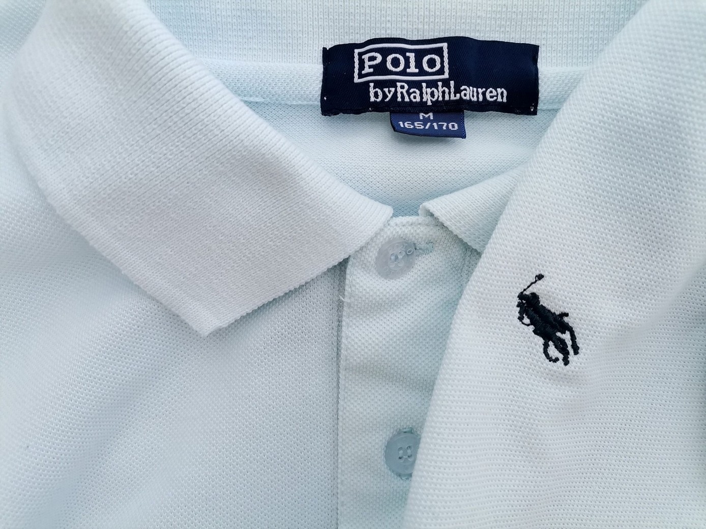 Polo Ralph Lauren Stl M (165/170) Färg Blå Krage Herr Polo Kortärmad