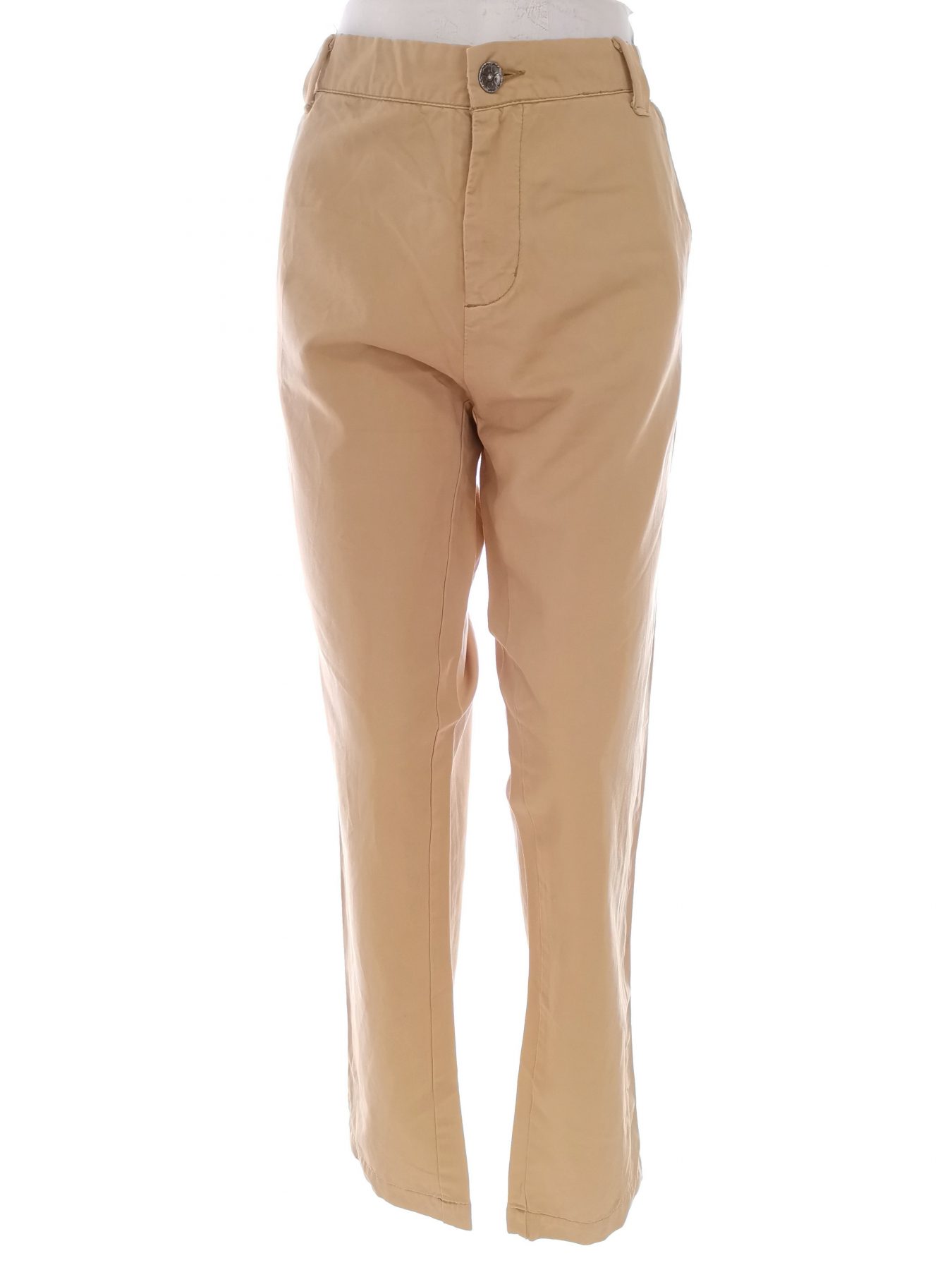 Noa noa Stl L Färg Beige Eleganta Byxor Material Bomull 100%