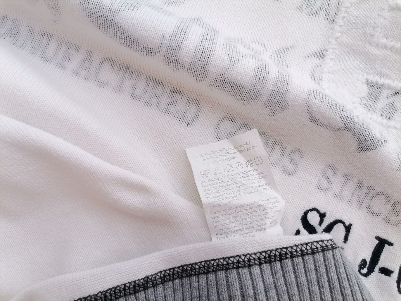 Jack & jones Stl M Färg Vit Herr Tröja Långärmad Material Bomull 100%