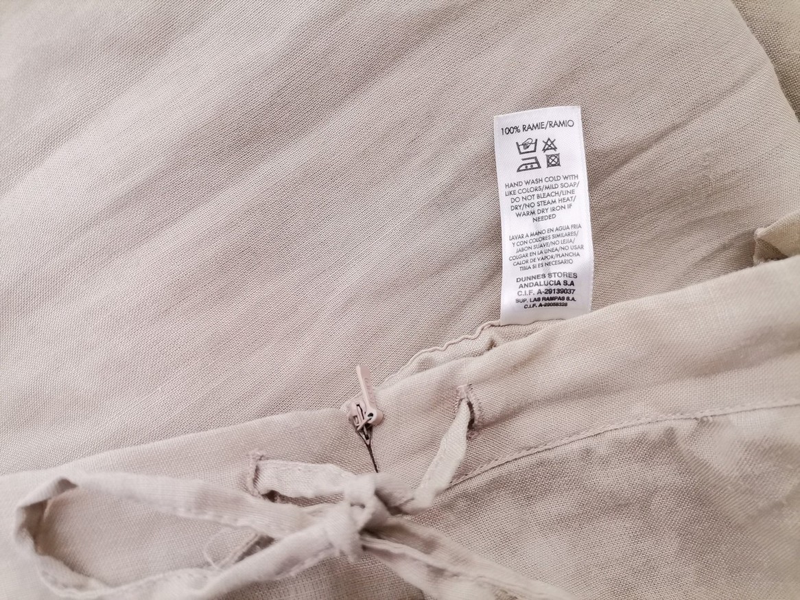 Dunnes stores Stl 12 (40) Färg Beige Casual Byxor Material Ramie