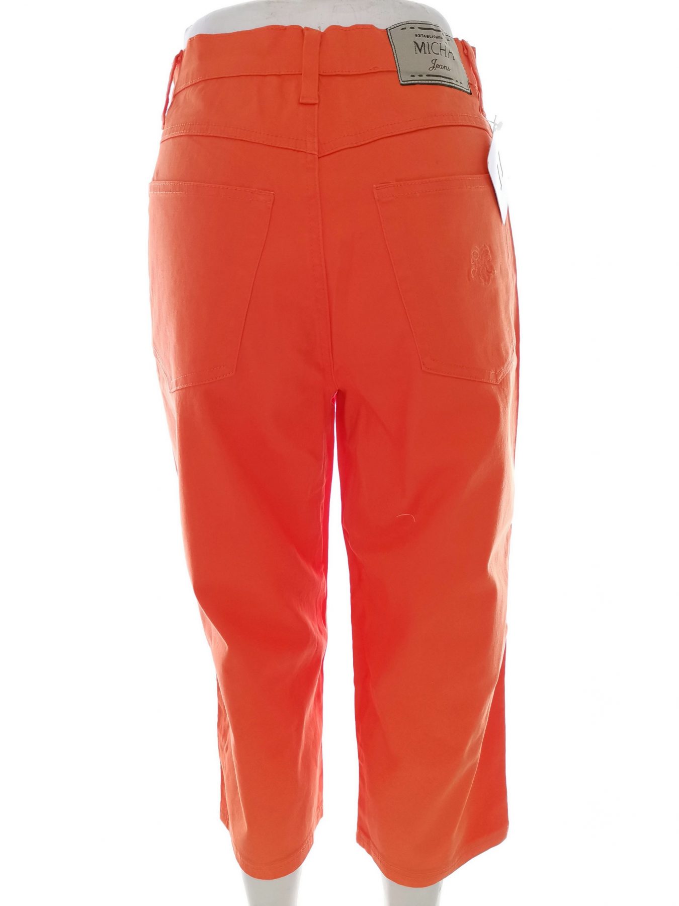 Micha Stl 38 Färg Orange Capribyxor Material Bomull