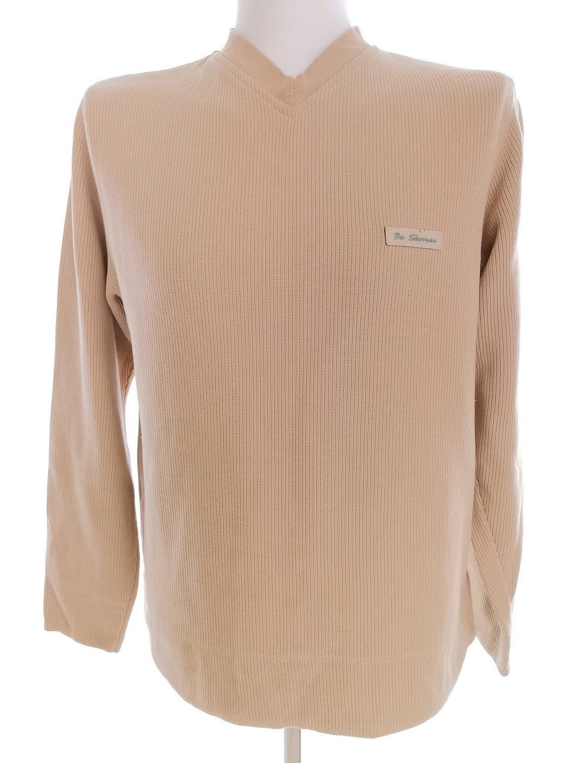 BEN SHERMAN Stl 2 (M) Färg Beige Herr Tröja Långärmad Material Bomull