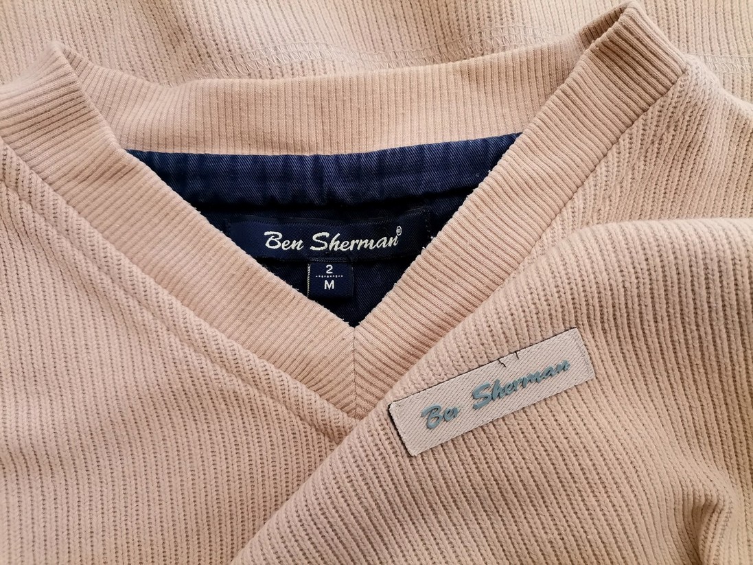 BEN SHERMAN Stl 2 (M) Färg Beige Herr Tröja Långärmad Material Bomull