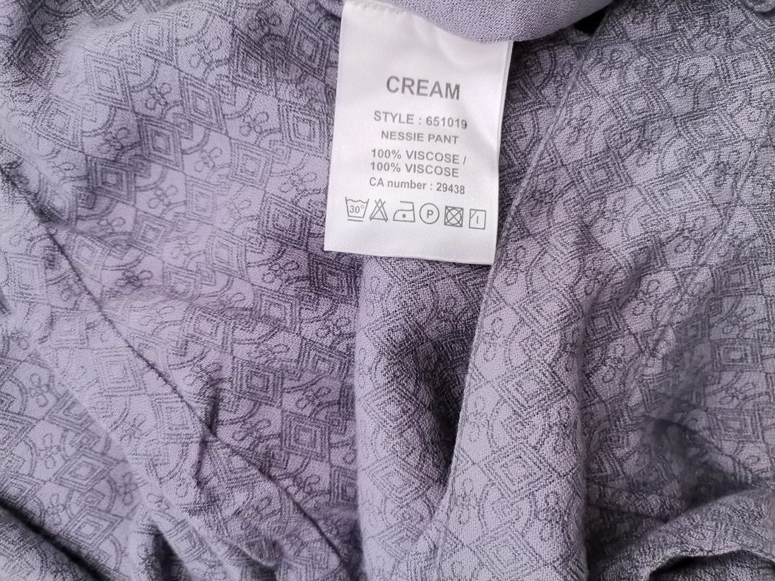 Cream Stl 44 Färg Grå Casual Byxor Material Viskos 100%