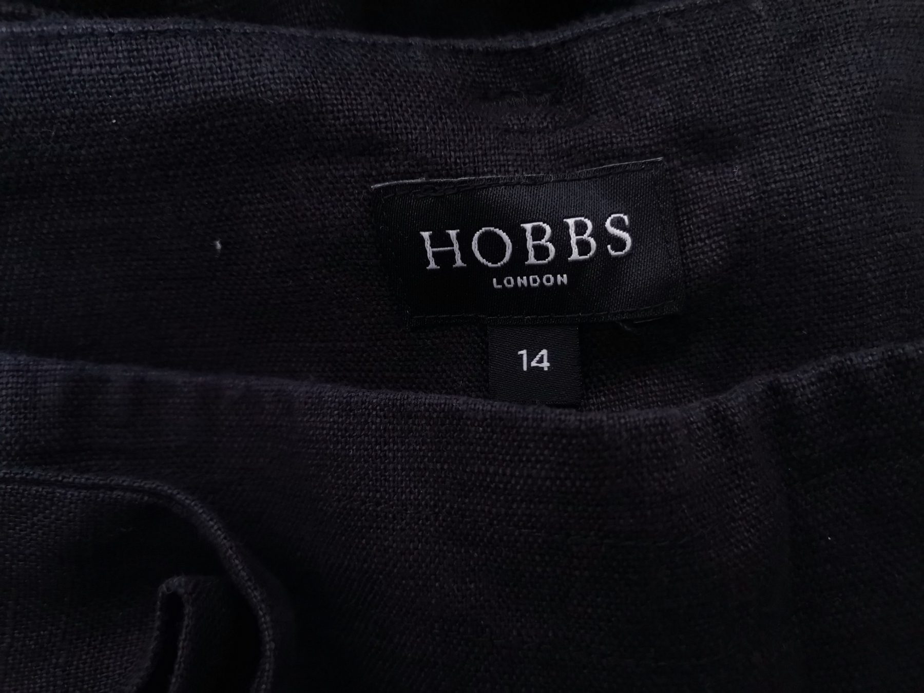 Hobbs London Stl 14 (42) Färg Svart Casual Byxor Material Lin 100%