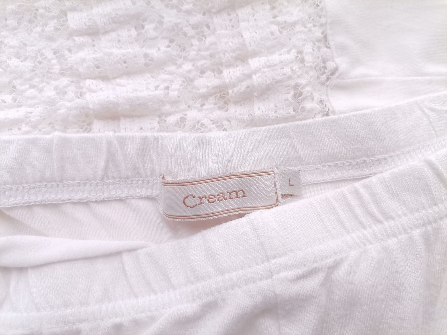 Cream Stl L Färg Vit Leggings Material Viskos