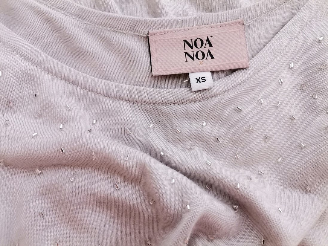 Noa noa Stl XS Färg Grå Rund urringning Tunika blus Ärmlös Material Modal 100%