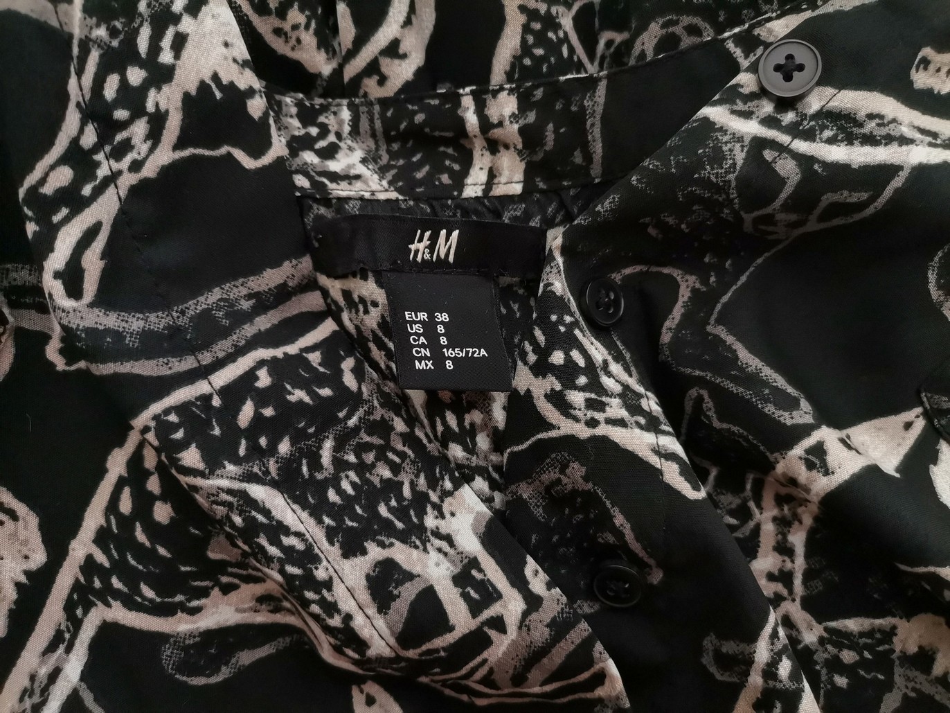 H&m Stl 38 Färg Svart Hängselbyxor Kortärmad