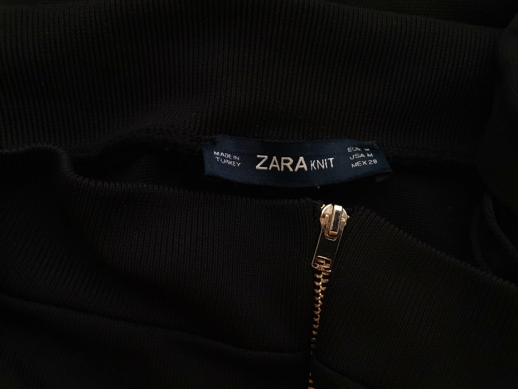 ZARA KNIT Stl M Färg Svart Capribyxor