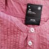 G-Star Raw Stl M Färg Rosa Rund urringning Popover Blus Knappar Ärmlös Material Bomull 100%