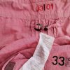 G-Star Raw Stl M Färg Rosa Rund urringning Popover Blus Knappar Ärmlös Material Bomull 100%