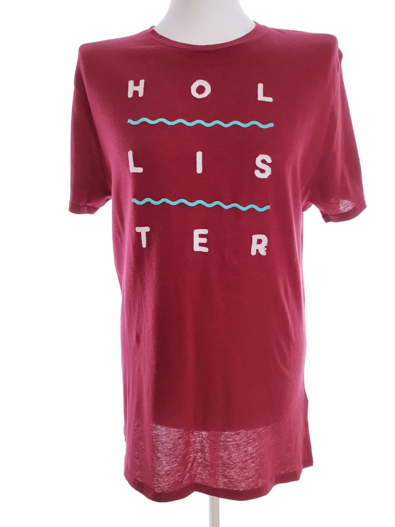 Hollister Stl M Färg Vinröd Herr T-shirt Kortärmad Material Bomull