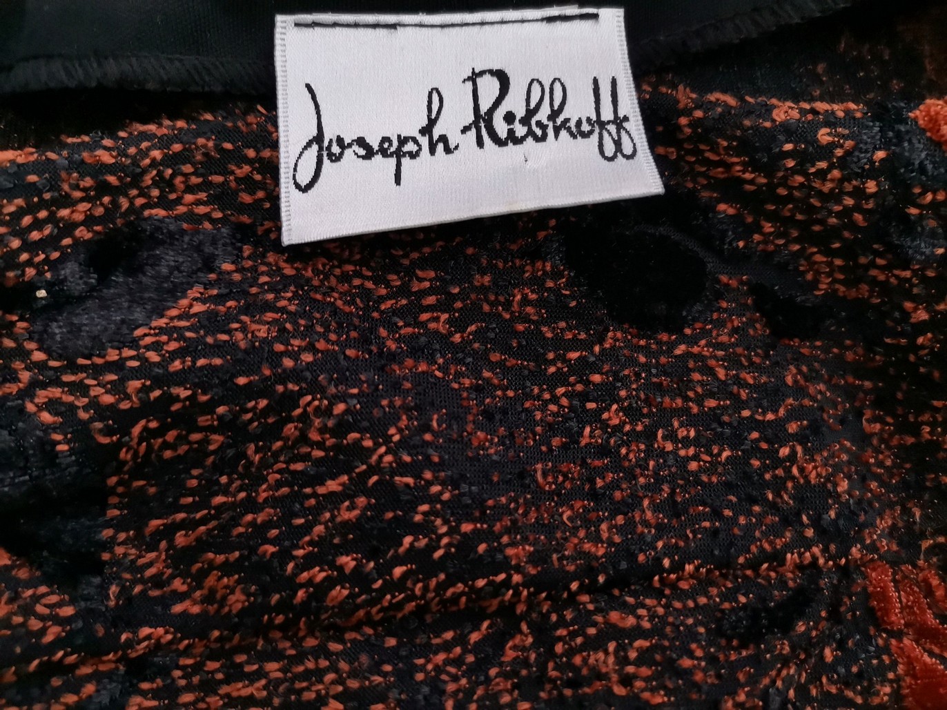 Joseph Ribkoff Stl 10 (38) Färg Orange V-ringning Knäppt Blus Långärmad Material Rayon