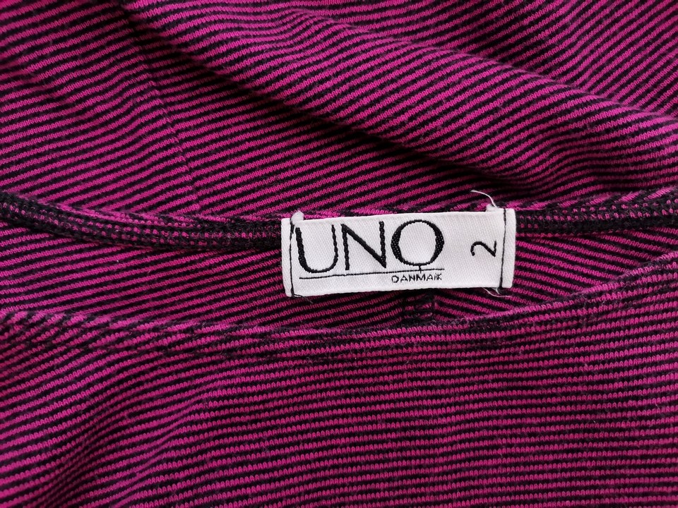 Uno Stl 2 (54/56) Färg Fuchsia Ränder Rund urringning Tunika blus Kortärmad Material Bomull 100%